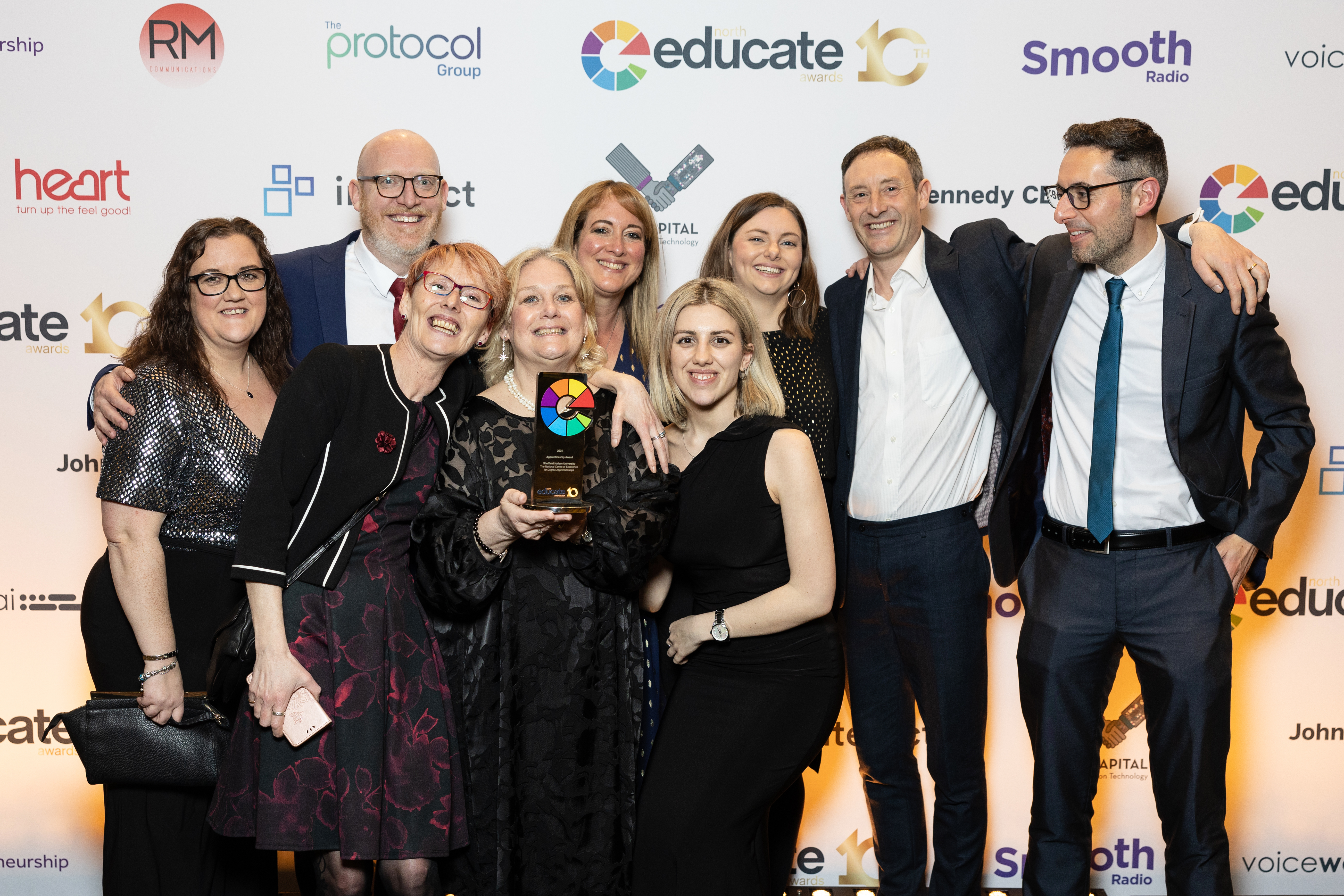 Sheffield Hallam University wins Apprenticeship Award at the Educate North Awards 2024 image